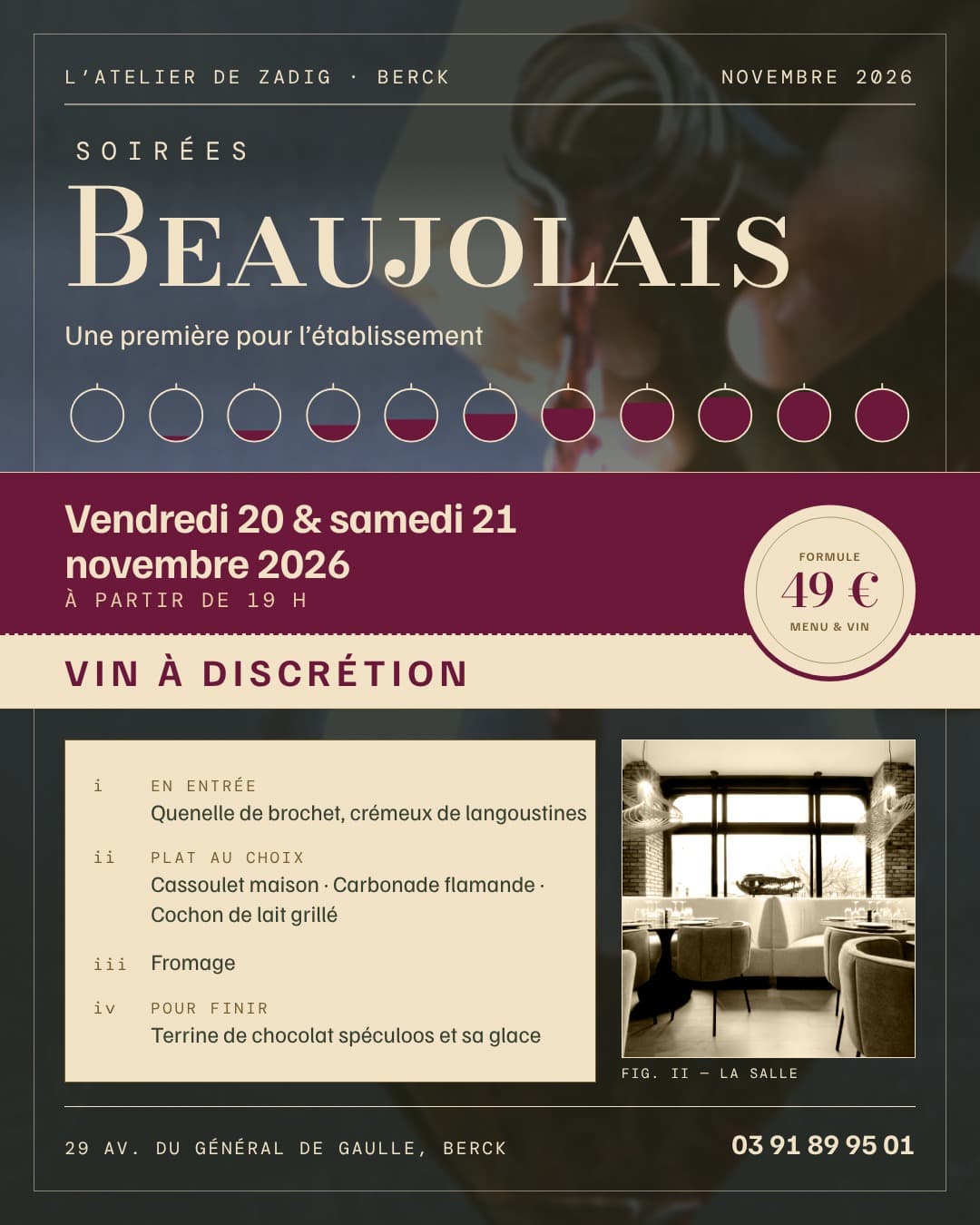 Poster: Soirées Beaujolais