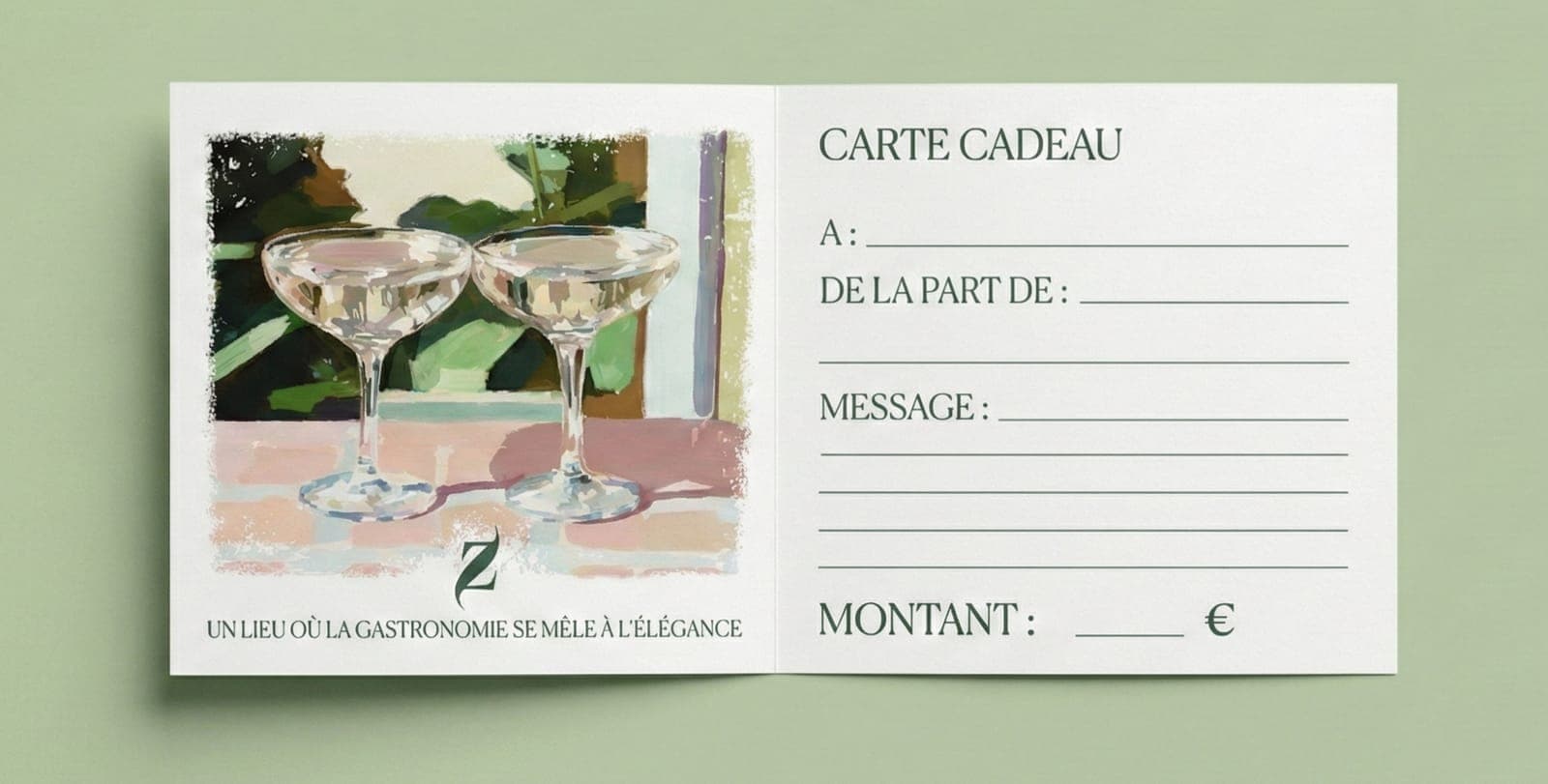 The L'Atelier de Zadig gift card